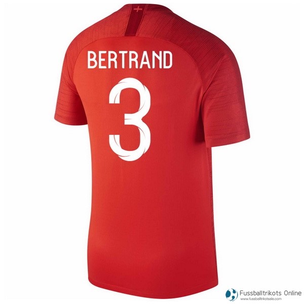 England Trikot Auswarts Bertrand 2018 Rote Fussballtrikots Günstig